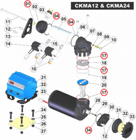Полный комплект сальников (8 шт.) к компрессорам ARB (320301)